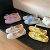 Blue Ballet Summer Single Shoe Style New Product New Women's Shoes Versatile German Training Flat Bottom Soft Casual Yellow Cotton