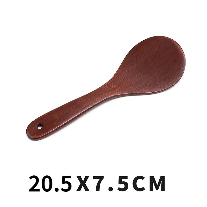 

Solid Wood Rice Spoon Japanese Environmentally Friendly Wooden Brown Cooking Utensils Household Kitchen Supplies Tableware
