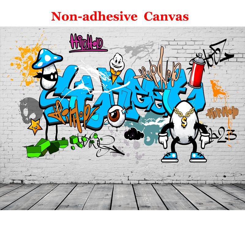 

Photo Wallpaper Murals Papel De Parede European Style Retro Street Graffiti White Brick Wall Bar Restaurant Art Mural 300cm (W) x 200cm (H)