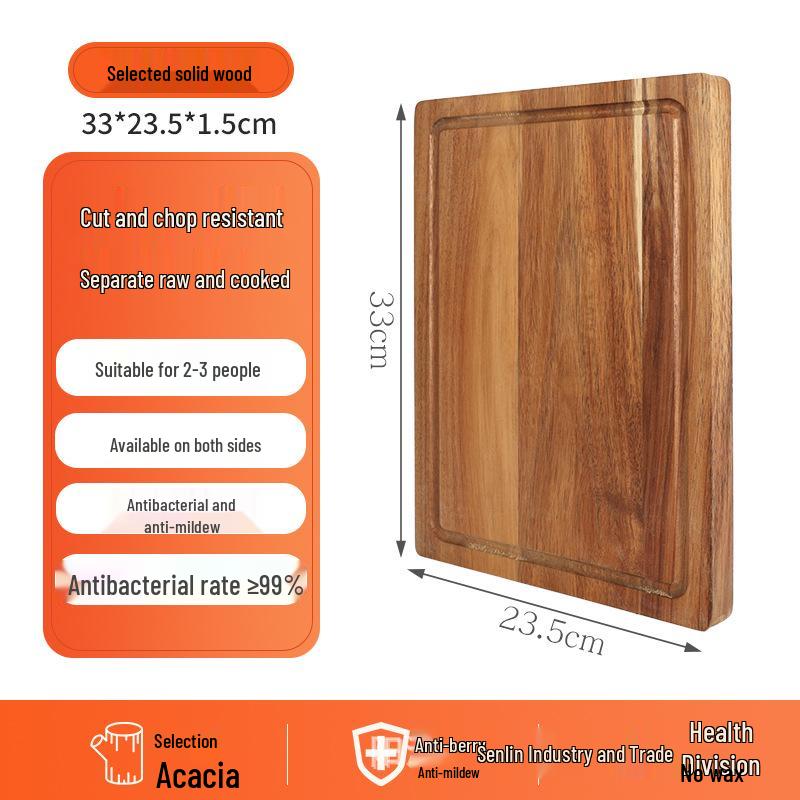 Acacia Wood Square Cutting & Chopping Board for Kitchen Use