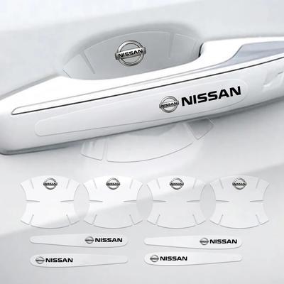 4/8pcs Car Door Bowl Anti-scratch Sticker Clear Door Bowl Handle Protection Sticker For X-trail Qashqai Juke Sentra Nismo