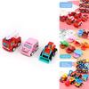Childrens Pull Back Fire Truck And Engineering Vehicle Set With Cartoon Animal Design For Boys Playroom