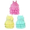 Breathable Pet Dress Adorable Stylish Dog Layered Hem Princess