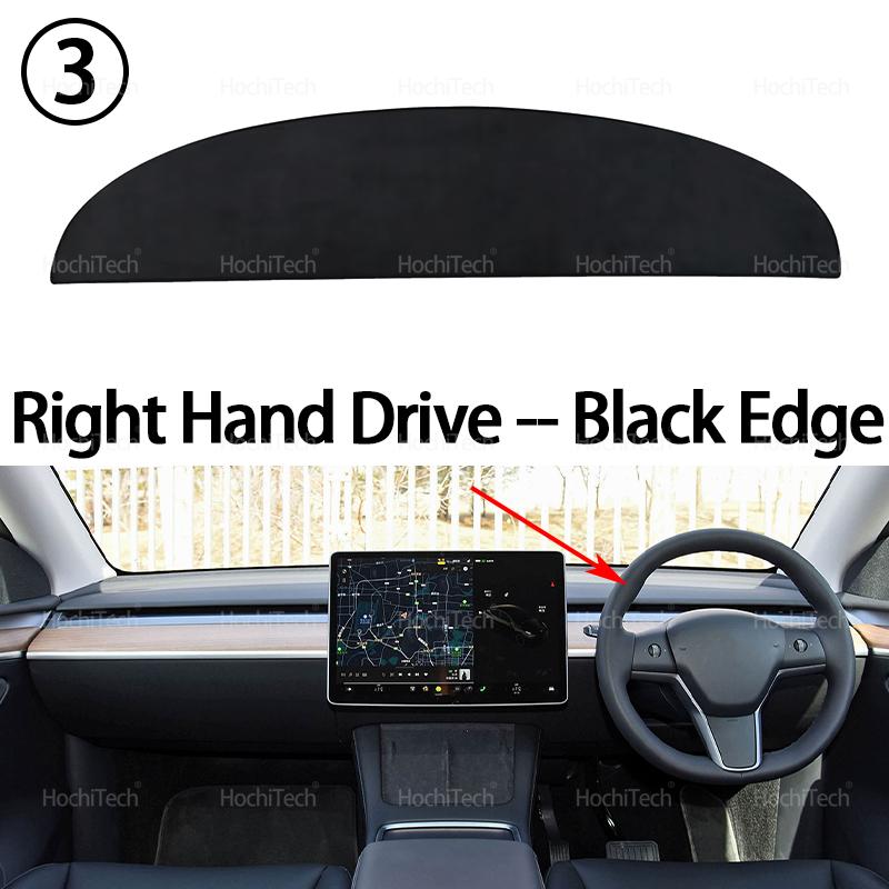 Car Dashboard Cover Protective Pad Dash Board Sunshade Carpet Anti-UV Dashmat for Tesla Model 3 2017- Model Y 2018-2024