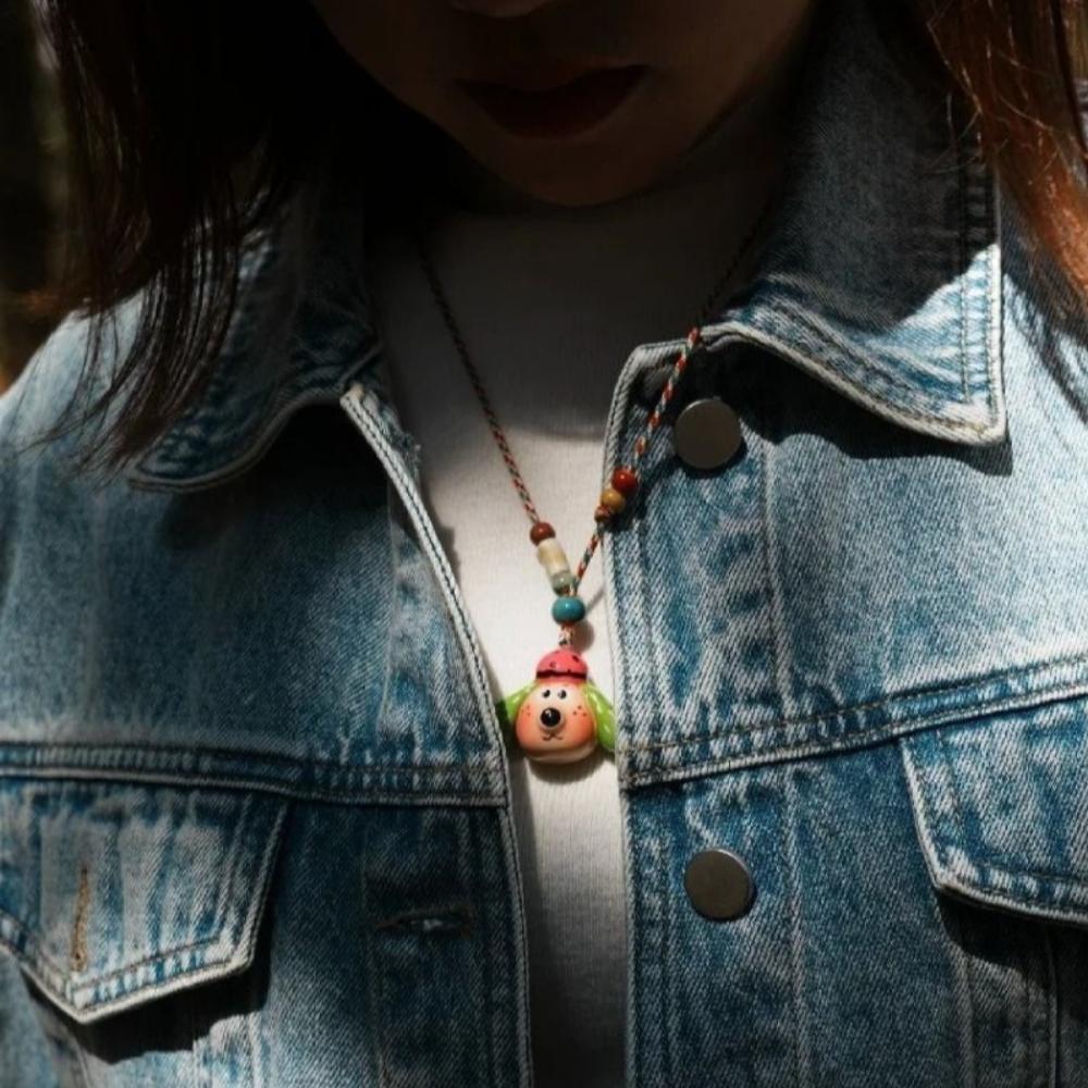 

Clavicle Chain Dog Pedant Necklace Adjustable Women s Choker Kawaii Cartoon Necklace Girls Dog
