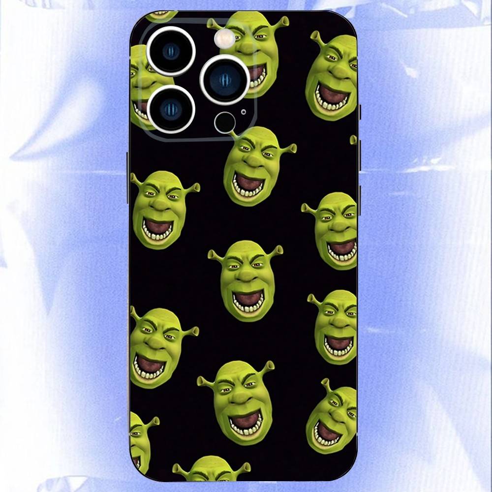 S-Shrek-s Cartoon Funny Phone Case For iPhone 17,16,15,14,13,12,11,Pro,XS,Max,XR,Plus,E,SE4,Mini Black Soft Cover
