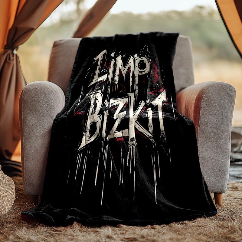 Limp Bizkit Flannel Blanket Soft Warm All-Season Throw, Design for Camping, Car Travel, Hiking Sofa, Bed, Office Perfect Gift for Parties
