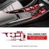 For Lexus RC300 RC350 RC200T 2019 2020 2021 2022 2023 2024 2025 Real Soft Carbon Fiber Central Control Gear Panel Sticker