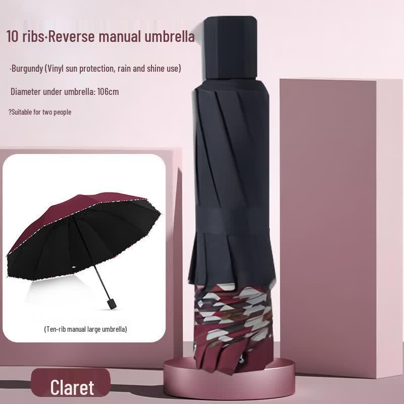 Large Folding Dual-Use Umbrella with UV Protection