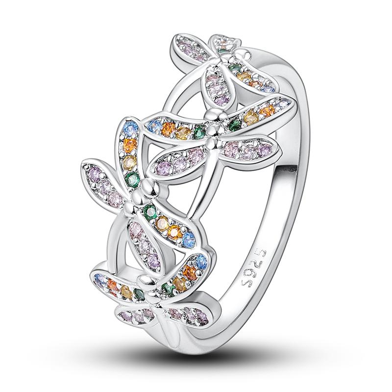 Genuine Copper Ring Design For Woman Star Cat Butterfly Zircon Authentic Rings Wedding Anniversary Present Choice Jewelry Creation