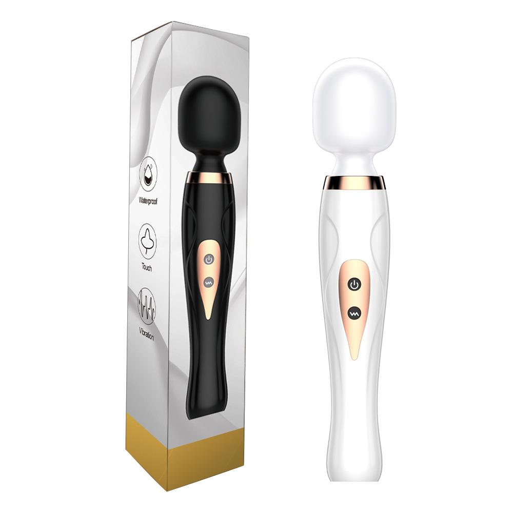 10-Speed AV Vibrating Wand - Large Powerful Massager for Women & Men, G-Spot & Prostate Stimulator, Rechargeable Adult Sex Toy