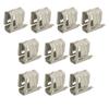 10 Pcs Solar Rail Mounting Bracket Wear Corrosion Resistance Spring Steel Quick Assembly Solar Panel Installation Buckle