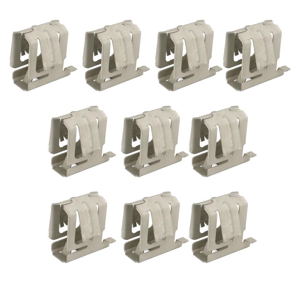 10 Pcs Solar Rail Mounting Bracket Wear Corrosion Resistance Spring Steel Quick Assembly Solar Panel Installation Buckle