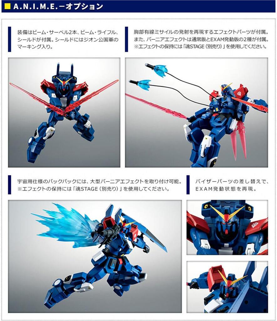 ROBOT Spirits <SIDE MS> RX-79BD-2 Blue Destiny Unit 2 Ver. A.N.I.M.E.