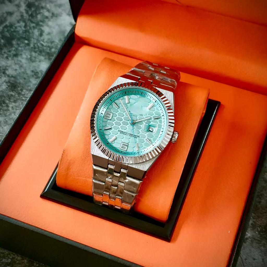 Men's Sport Quartz Watch with Tourbillon Design and Date Display