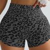 Leopard Seamless Shorts Hip Liftting Yoga Shorts Summer Women Slim Leggings  Running