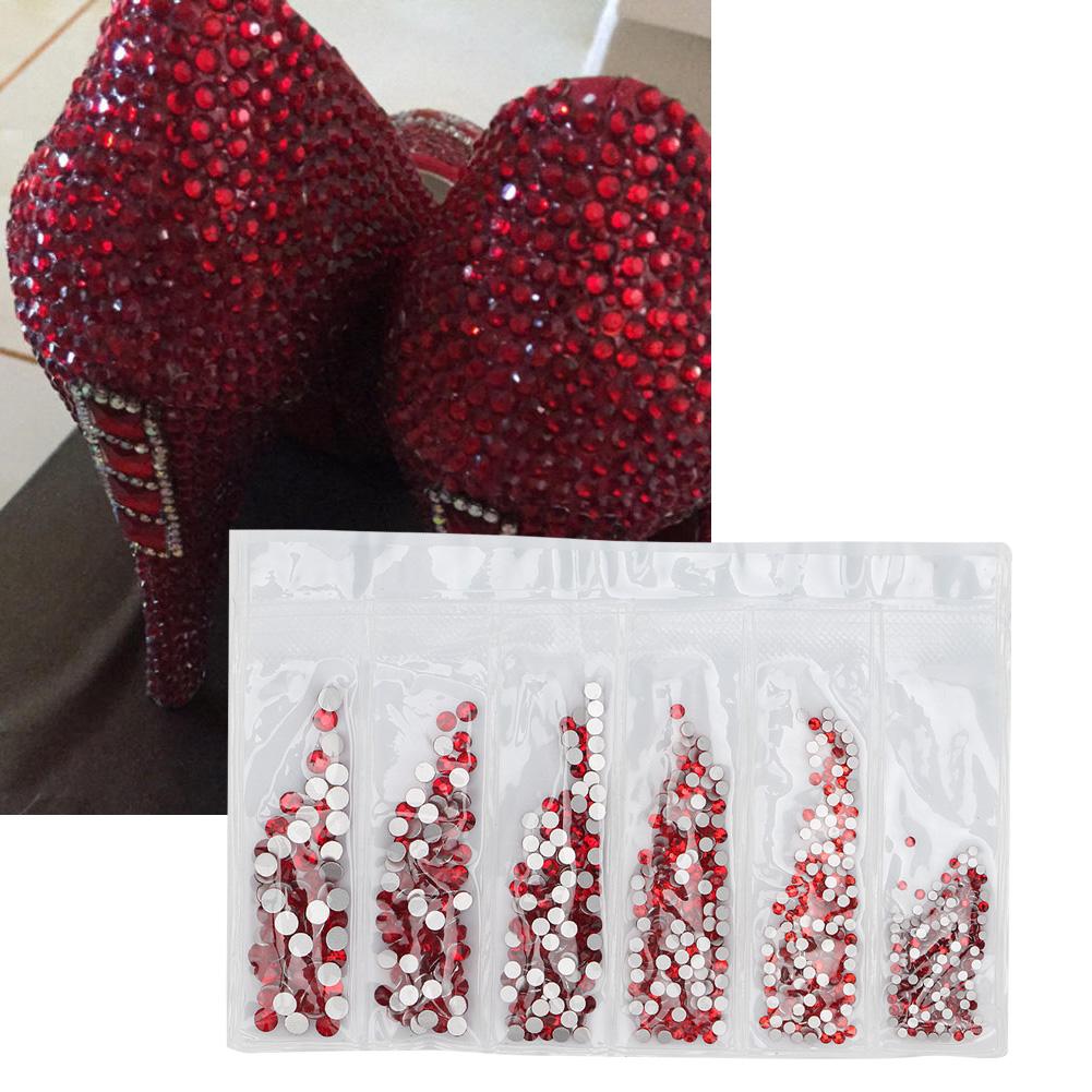   Colorful   Glass Nail Art Rhinestons Decoration Costumes Material Package(Silver)