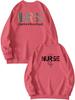 European Front & Back Print Nurse Inspire Love Heal Women's Versatile Hoodie