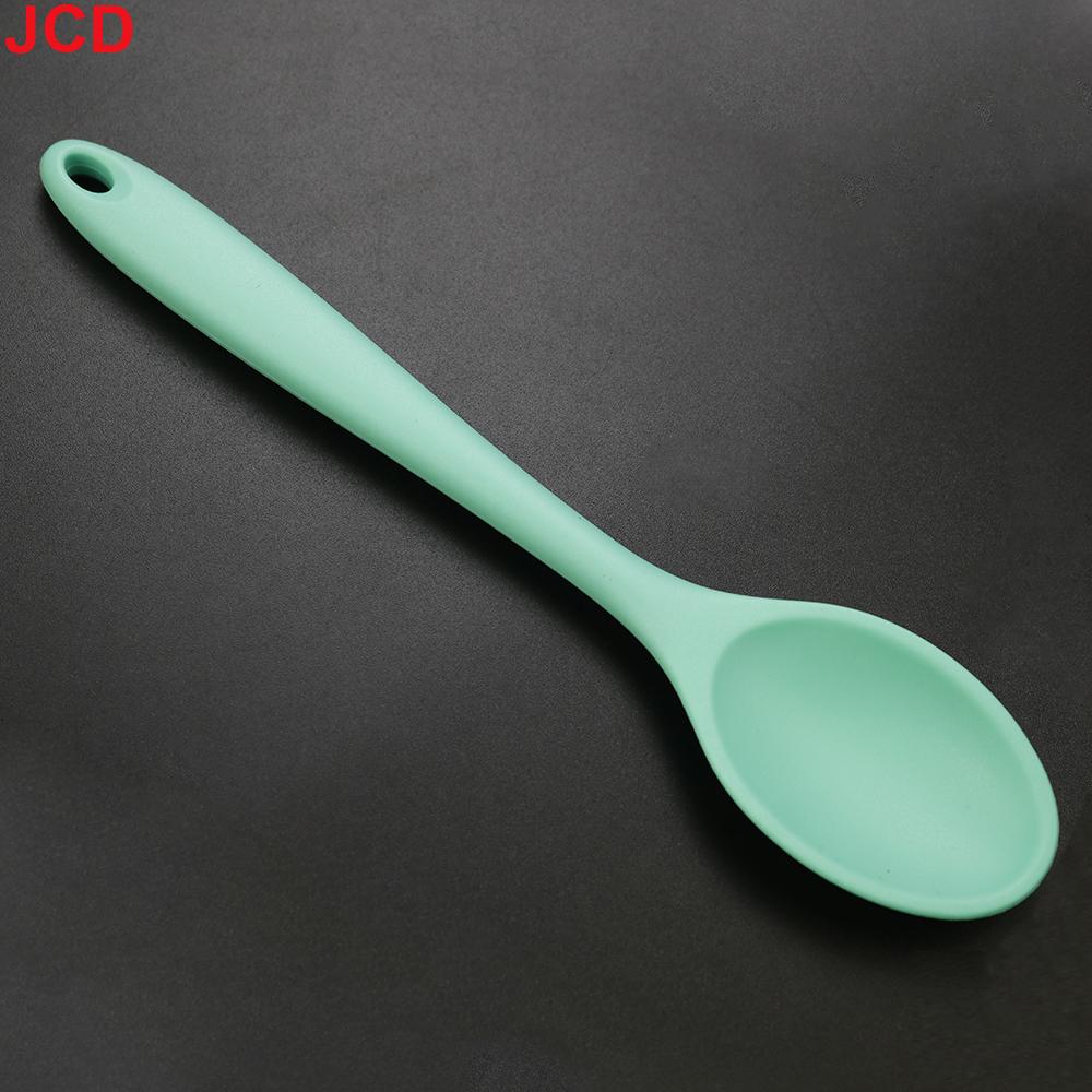 Silicone world Silicone Spoon Mixing Soup Spoons Kitchen Mixing Ladle Cooking Utensils Kitchenware Tool For Stirring and Serving