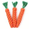 Chew Toys for Small Dogs Cleaning Teeth Dog Toys Bite Resistant Pet Dog Puppy Carrot Cotton Rope Pet Playing Toy Accessories