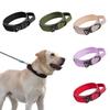 Adjustable Pet Dog Collar Polyester Fiber Pet Reflective Collar Dog Training Collar  Outdoor