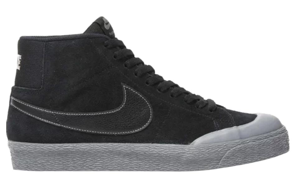 Nike Sb Blazer Zoom Mid Black/Black/Metallic Pewter 876872-006
