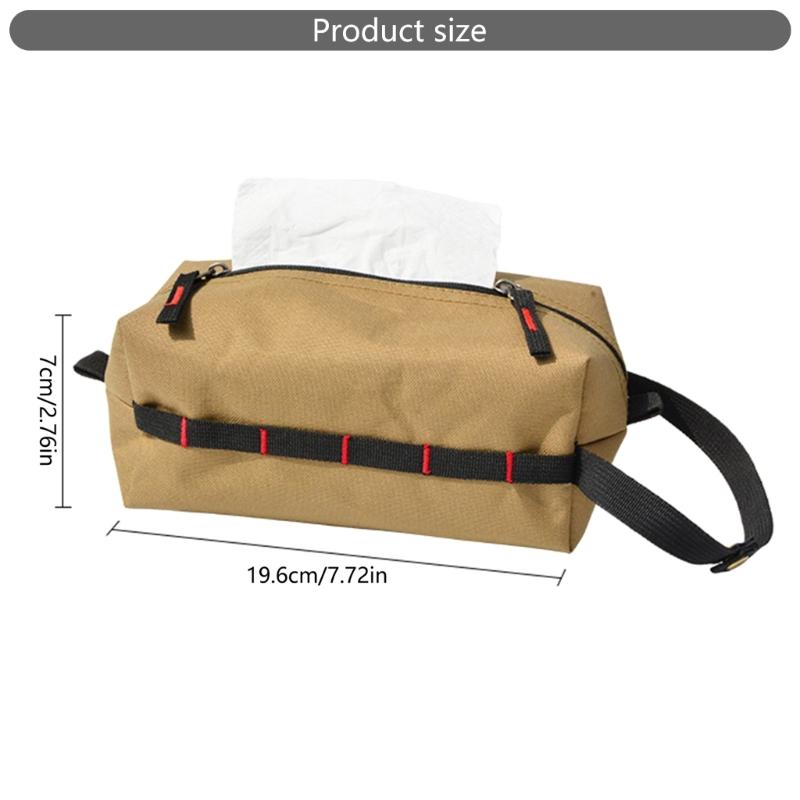 Outdoor Tissue Holder Bag Napkin Paper Storage Holder Hanging Wipes Box Case Tissue Dispenser Paper Storage Container