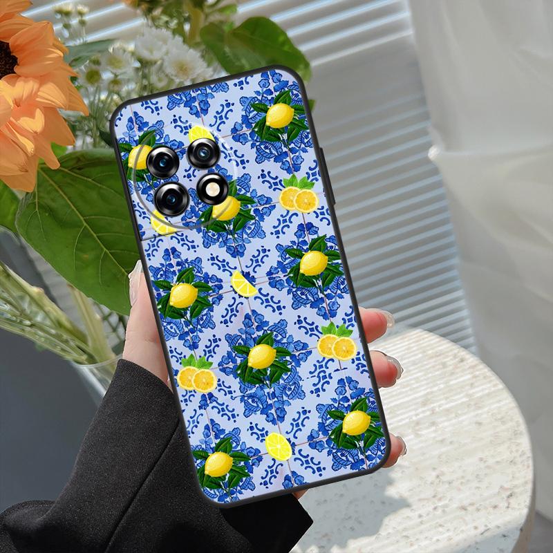 Mediterranean Lemon Case For OnePlus 15 15R 13 13T 13R 12 12R 11 10 10R 10T 8T Nord 5 CE 4 2 3 Lite N20 N30 Cover