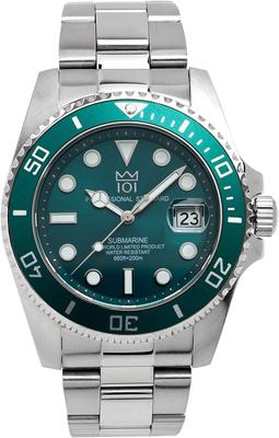 NUEVO Modelo Reloj Indicador de Fecha 20 ATM Reloj Resistente al Agua [HYAKUICHI 101] Diver's HYAKU1-001 (Agua verde)