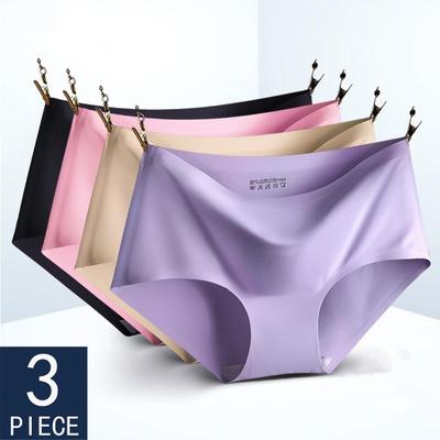 3Pcs/lot Seamless Panty Set Underwear Female Comfort Intimates Female Low-Rise Briefs G String Lingerie Drop Shipping
