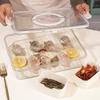 8 Grids Divided serving Tray storage Box Kitchen Portable Sub-formatSeasoning Separator Box Fresh-keeping Snack Fruits Food Box