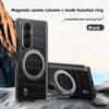 360 Rotating Magneric Kickstand Crocodile Patterned Leather Phone Case for Samsung Z Fold 7 6 5 4 Shockproof For Magsafe Cover