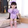 55cm Realistic Reborn Girl Doll Full Silicone Vinyl Realistic Princess Babies Dolls Kids Christmas Halloween Decoration Gifts