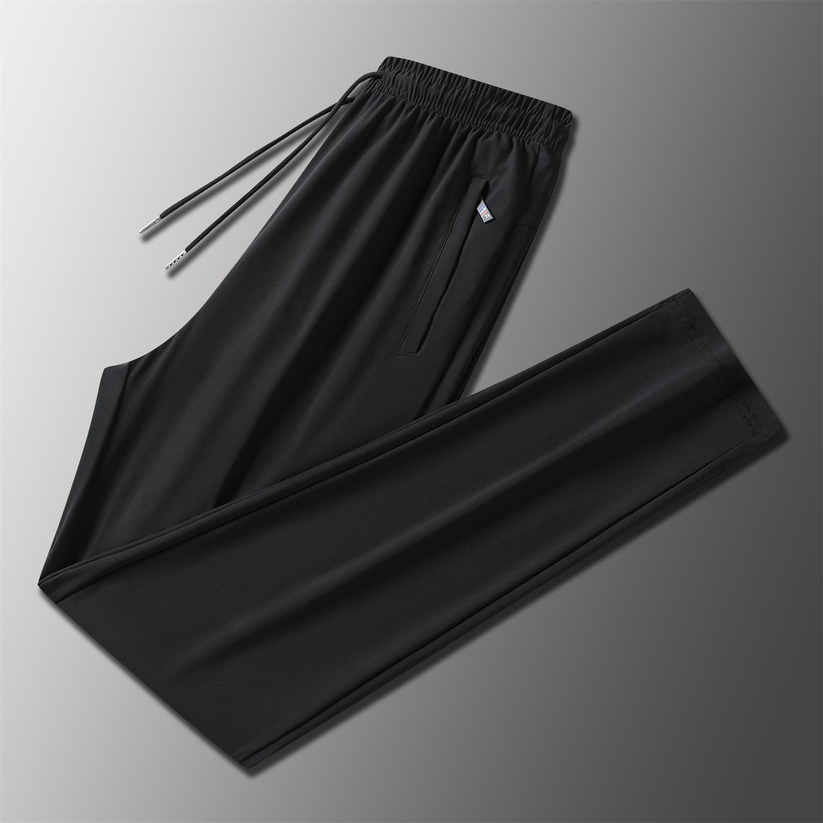 

Women s Casual Pants High-waisted Belted Jogging Pants With Pockets L чёрный