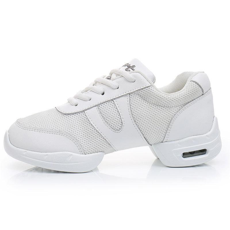 Tanzschuhe für Herren und Damen, modern, weiche Laufsohle, Jazz-Turnschuhe, Aerobic, atmungsaktiv, leicht, für Männer, Tanzen, Fitness, Sport, Schwarz