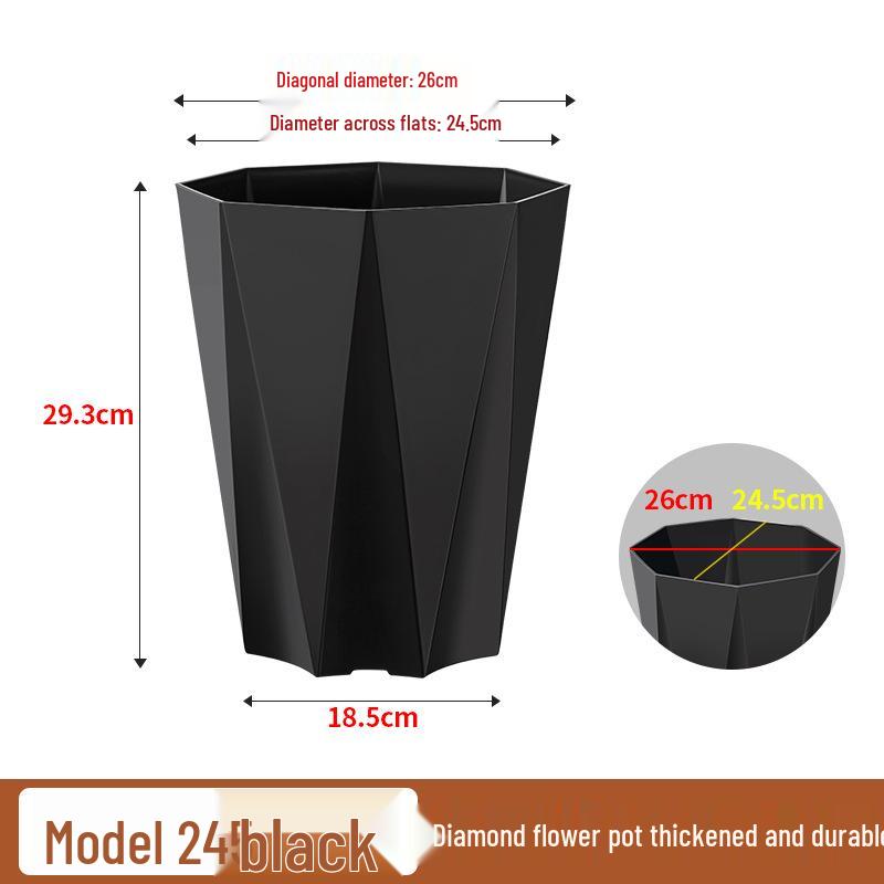 Large Plastic Flower Pot for Bonsai & Indoor Plants - Money Tree, Dragon Blood Tree, Bird of Paradise
