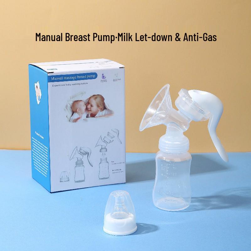 Manual Silicone Breast Milk Pump and Collector for Lactation