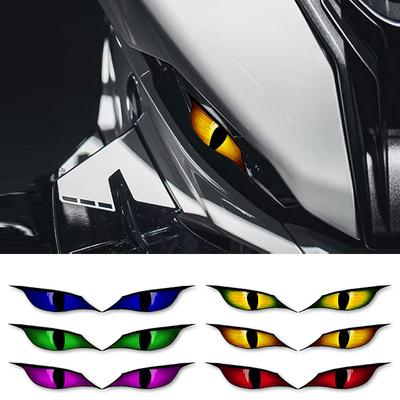 Demon Eyes Motorcycle Stickers Waterproof Vinyl Decals for Motorbike Headlight Fuel Tank Side Panel Car Electric Scooter Decor
