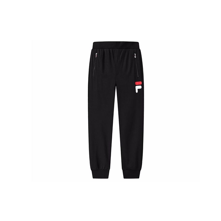 

FILA Logo Print Knitted Tapered Sports Pants Men Pants Black F51M128603FBK L