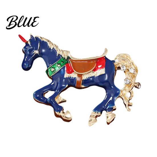 Horse Theme Accessory 1/3Pcs Brooch Pin Vintage Enamel Design Simple