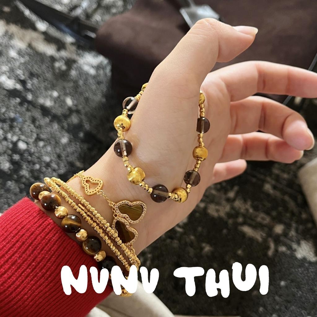 Blogger Mm Recommends Five Beauty Rad Tiger Eye Stone Bracelet, Life Four Beauty Gourd Bracelet Pixiu Diamond Pestle Necklace