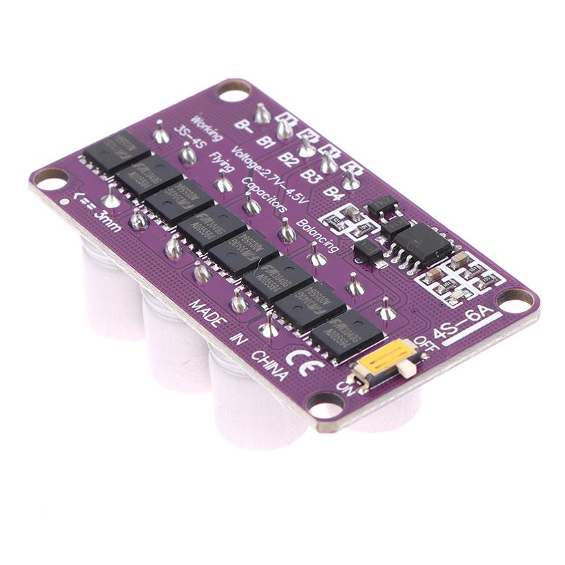 6A Active Equalizer Whole Group Balancer Lifepo4 18650 Lithium Battery Energy Transfer 4S Equalization Capacitor