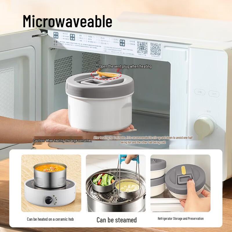 TAFUCO 316 Stainless Steel 3-Layer Vacuum Insulated Food Jar