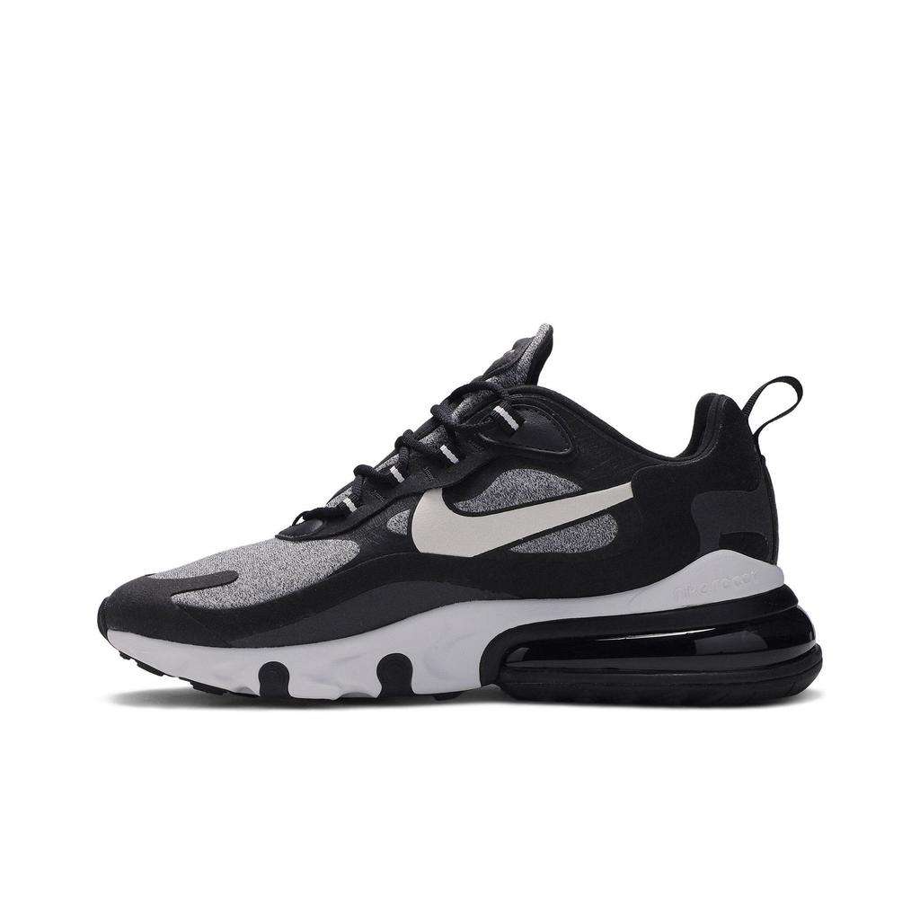 Nike Air Max 270 React 'Op-Art' (Unisex) Black / Vast Grey-Off Noir-Black Running Shoes AO4971 001