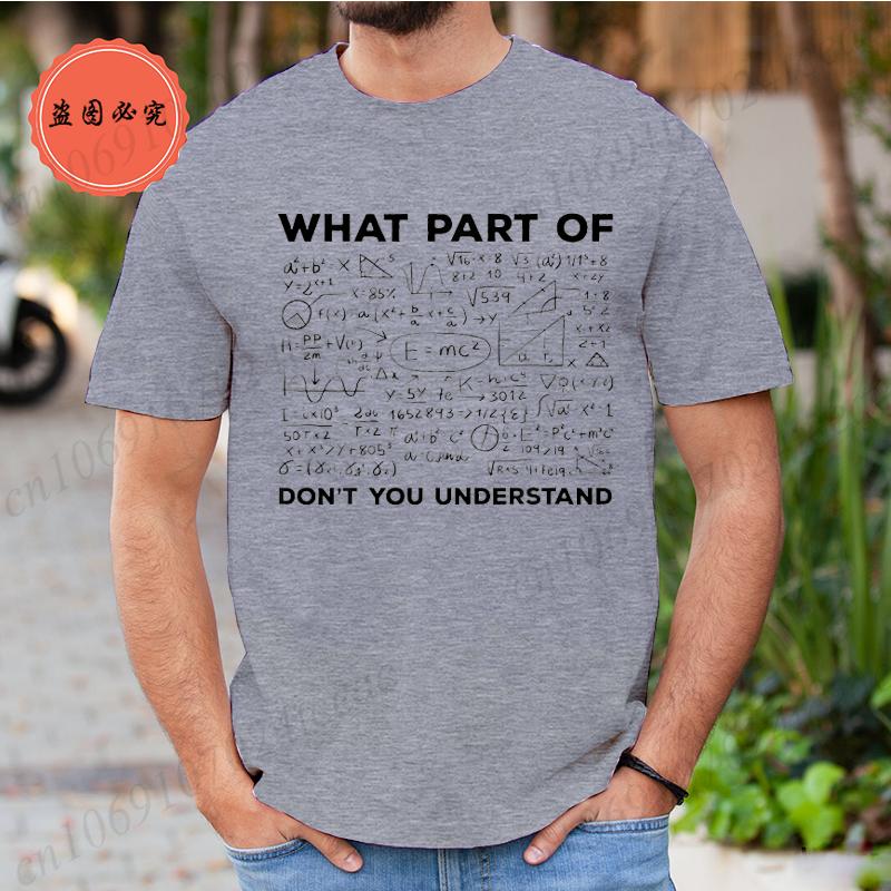 Summer T Shirt for Men T-shirt Unisex Streetwear Mathematics Math University Teacher Ironic Joke Graphic Fashion Men's Clothing