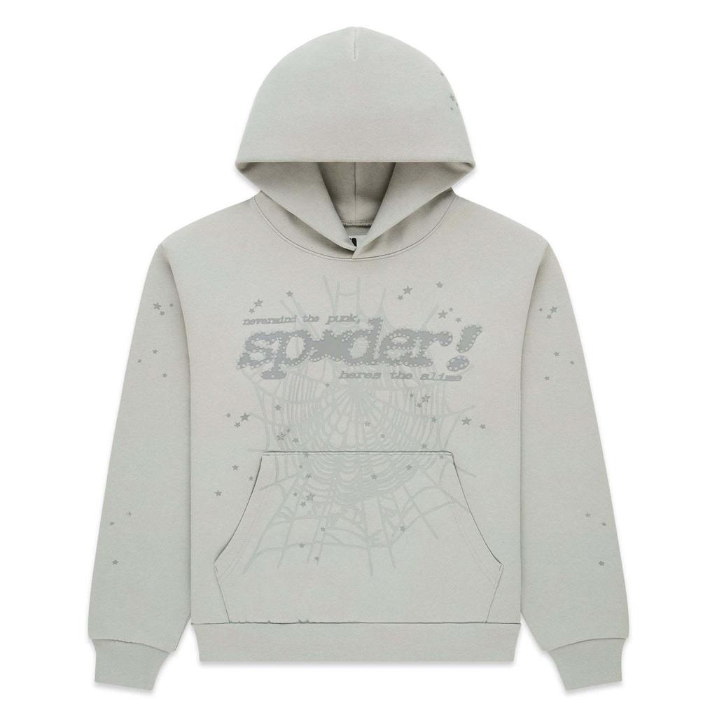 Sp5der555 Schweres Kapuzensweatshirt mit Fleece-Futter - Europäischer/Amerikanischer Trendiger Hoodie