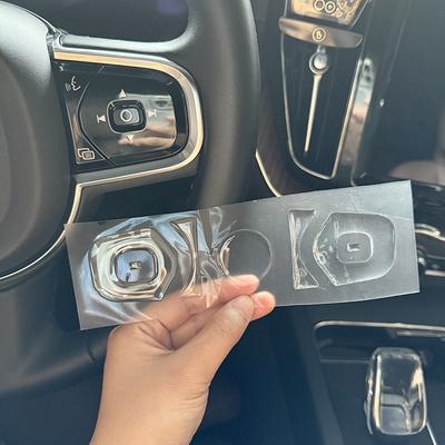Auto Lenkrad Knopf Dekor Aufkleber Epoxid Schutzaufkleber für Volvo XC60 XC90 S90 V90 S60 V60 Innenraumzubehör
