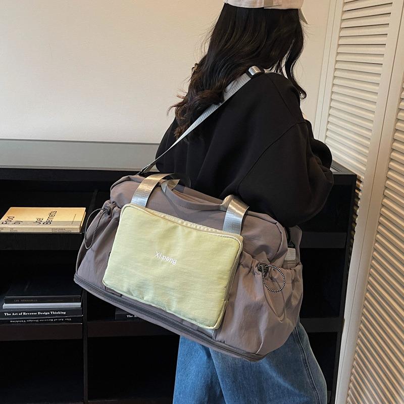 Travel Bag Women's Light Hand-held Travel Luggage Bag Men's Large-capacity Foldable Storage Bag Dry and Wet Separation Fitness Bag