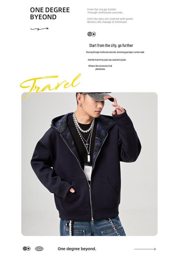 2025 Unisex Plus Size Camouflage Hooded Sweatshirt Jacket for Autumn
