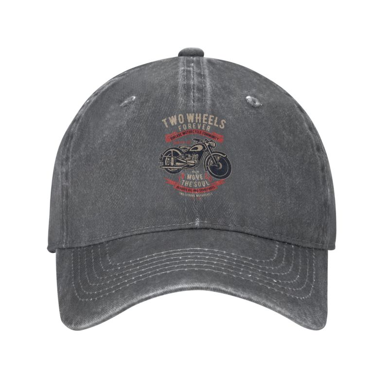 Personalized Cotton Vintage Motorcycle Community Baseball Cap Sun Protection Women Men's Adjustable Motor Rider Dad Hat Summer